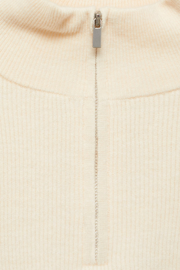 Pull col montant Blanc - MANGO