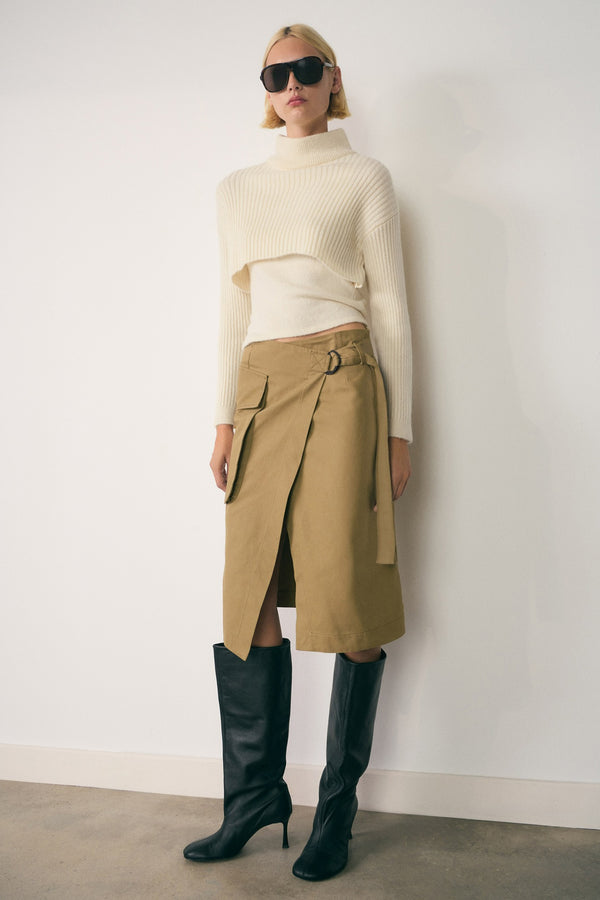 Pull col montant Blanc - MANGO