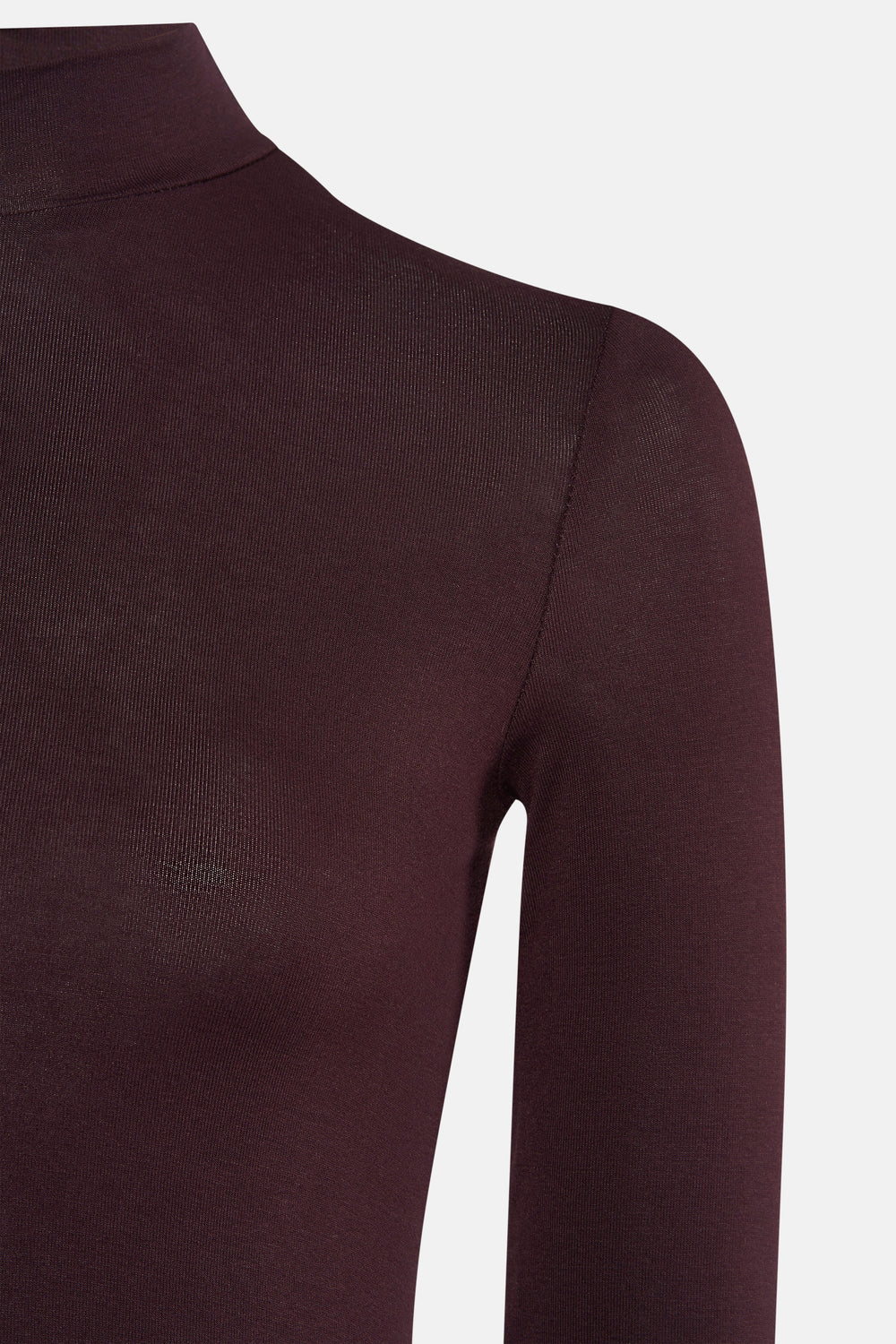 Top uni manches longues Brun - MANGO