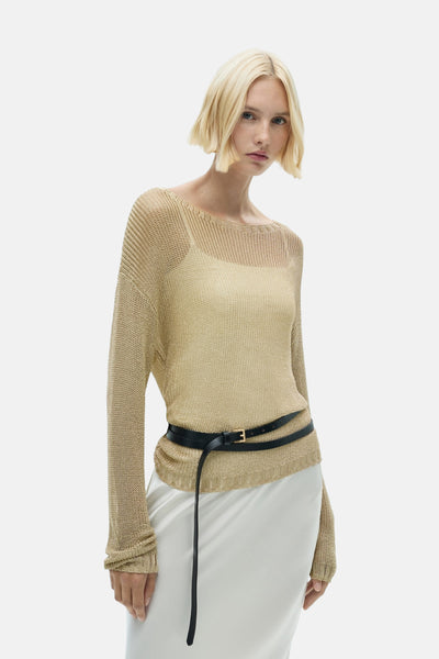 Trui met ronde hals Goud - MANGO