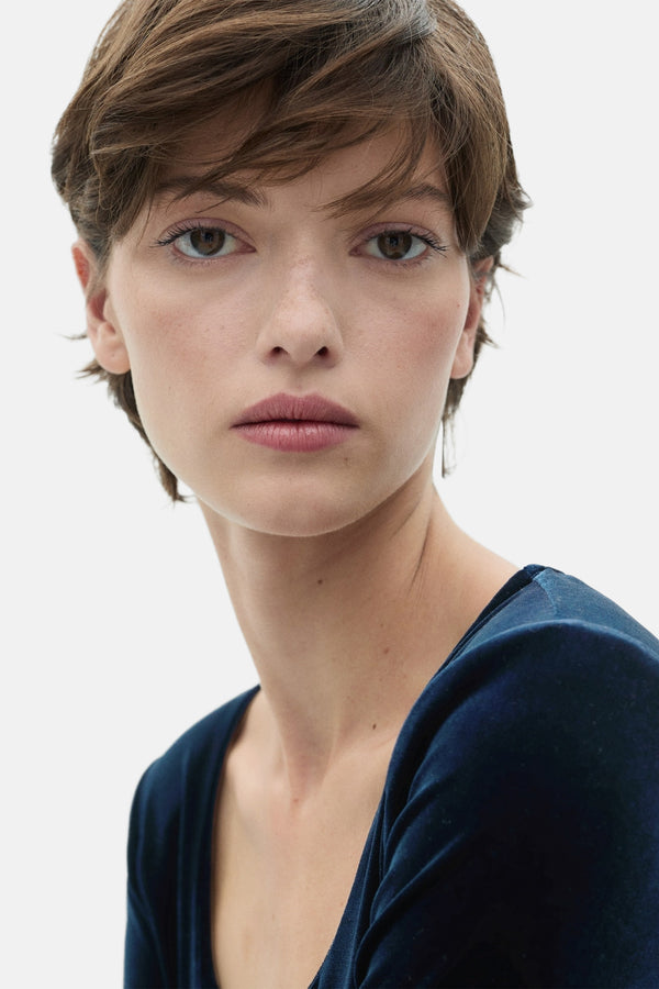 T-shirt (manches courtes) Bleu - MANGO
