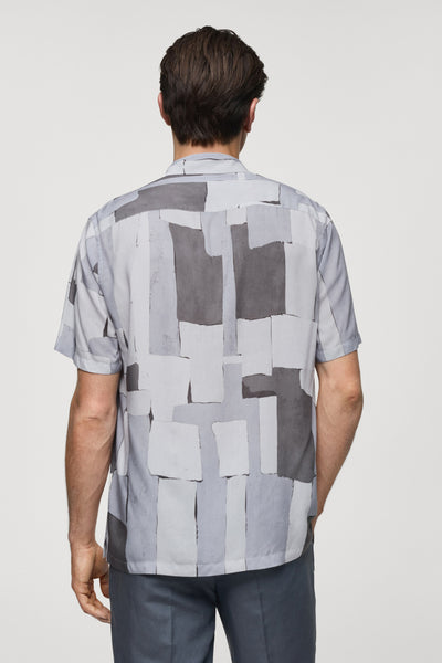 Hemd (lange mouwen) Grijs - MANGO