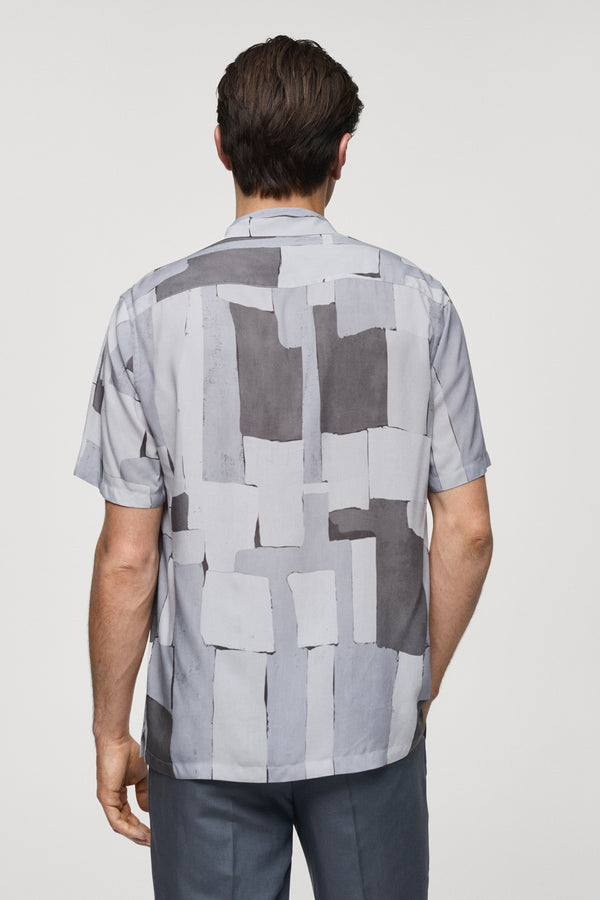 Chemise (manches longues) Gris - MANGO