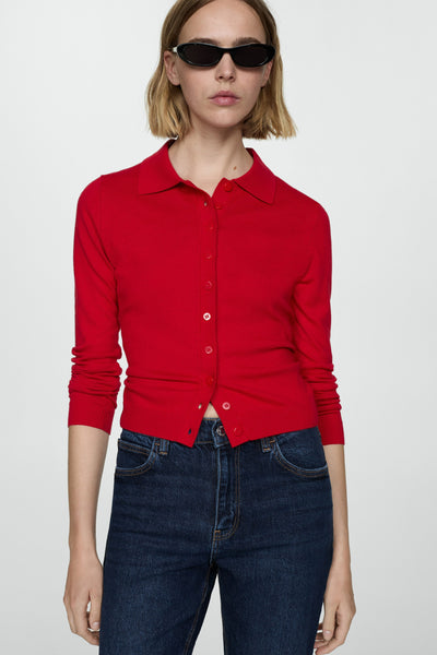 Jean Mom DARK BLUE DENIM - MANGO