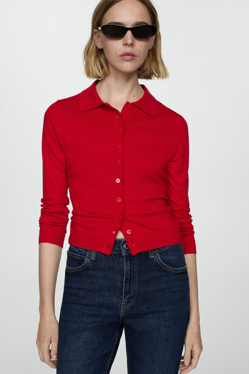 Jean Mom DARK BLUE DENIM - MANGO