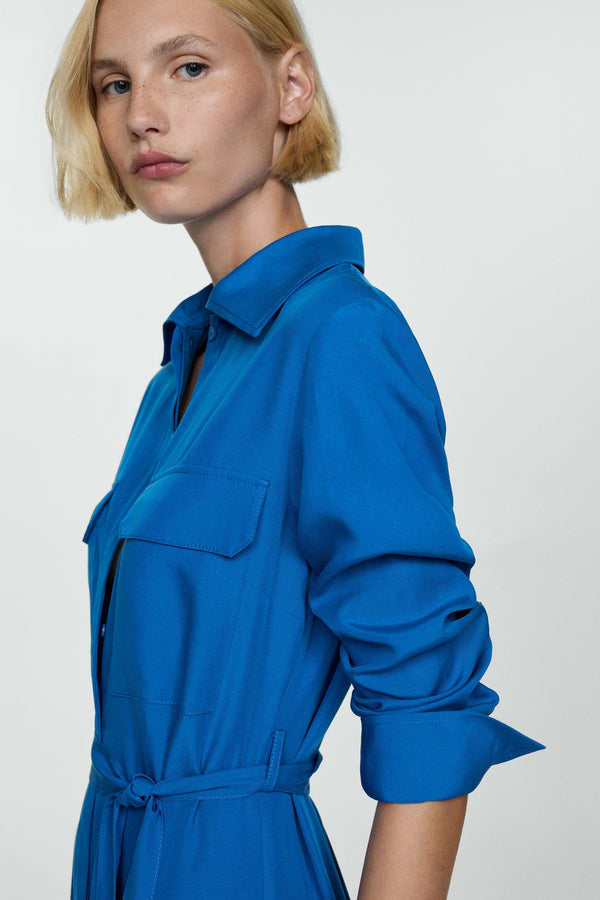 Robe  Bleu - MANGO