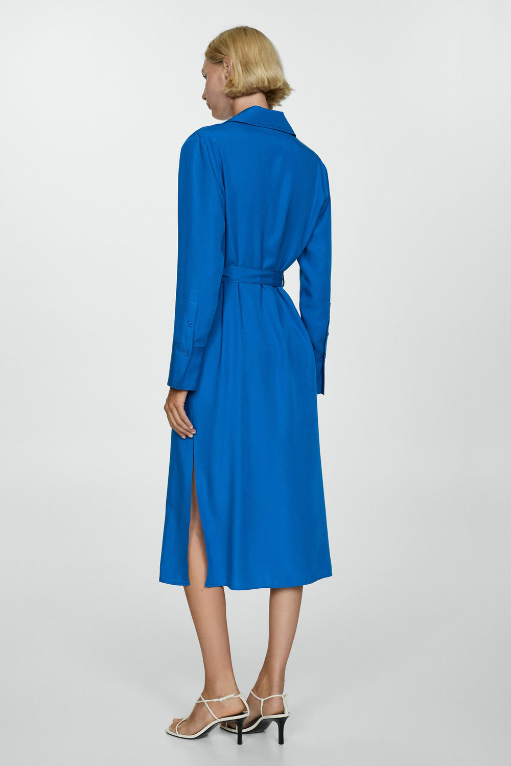 Kleedje Blauw - MANGO