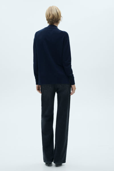 Pull col montant Bleu - MANGO