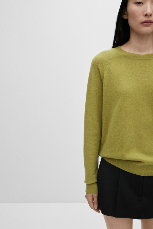 Pull col rond Vert - MANGO