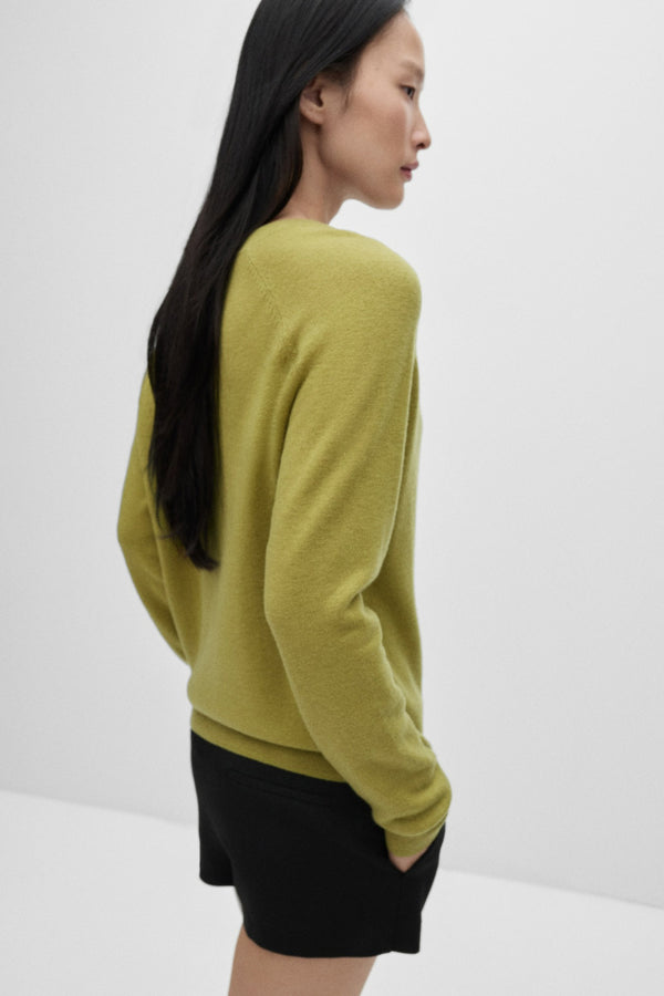 Pull col rond Vert - MANGO