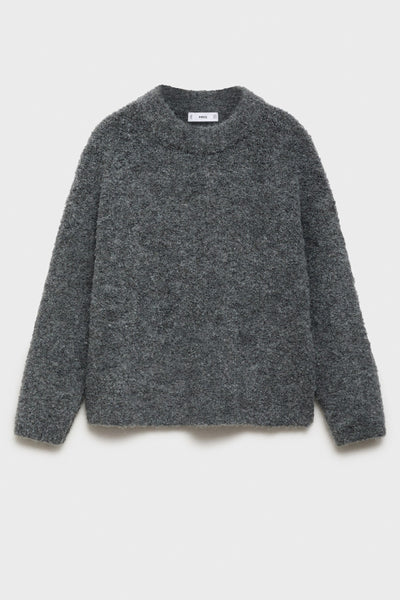 Pull col rond Noir - MANGO