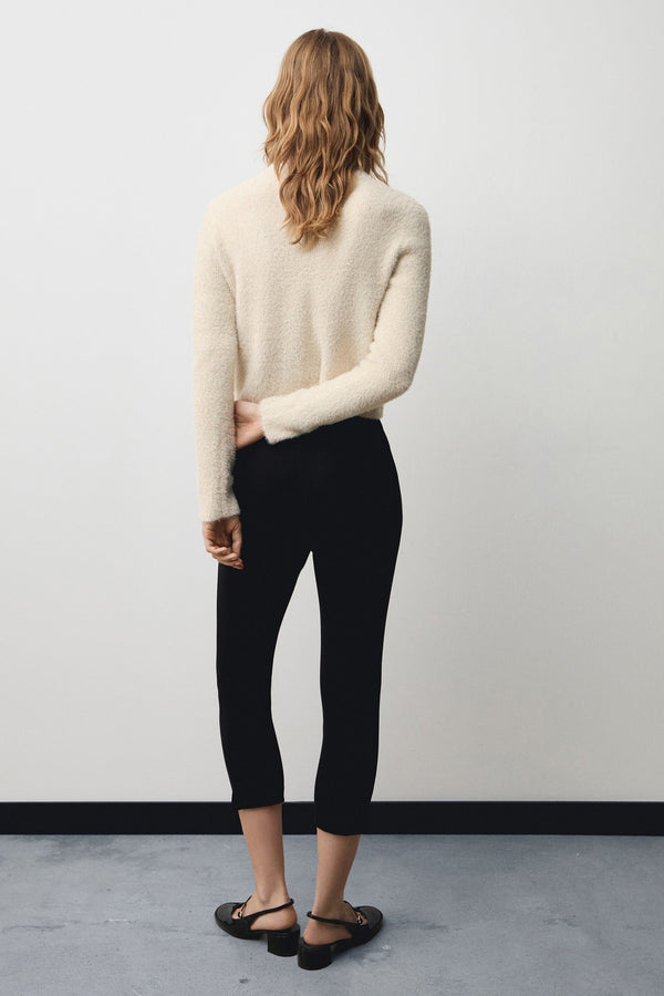 Pull col rond Blanc - MANGO