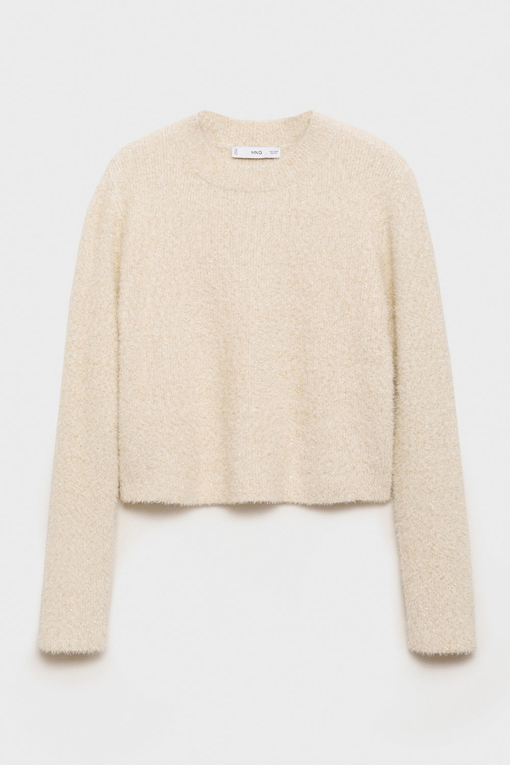Pull col rond Blanc - MANGO