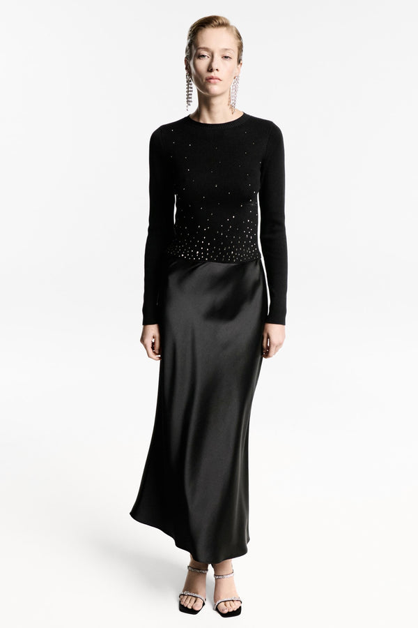 Pull col rond Noir - MANGO