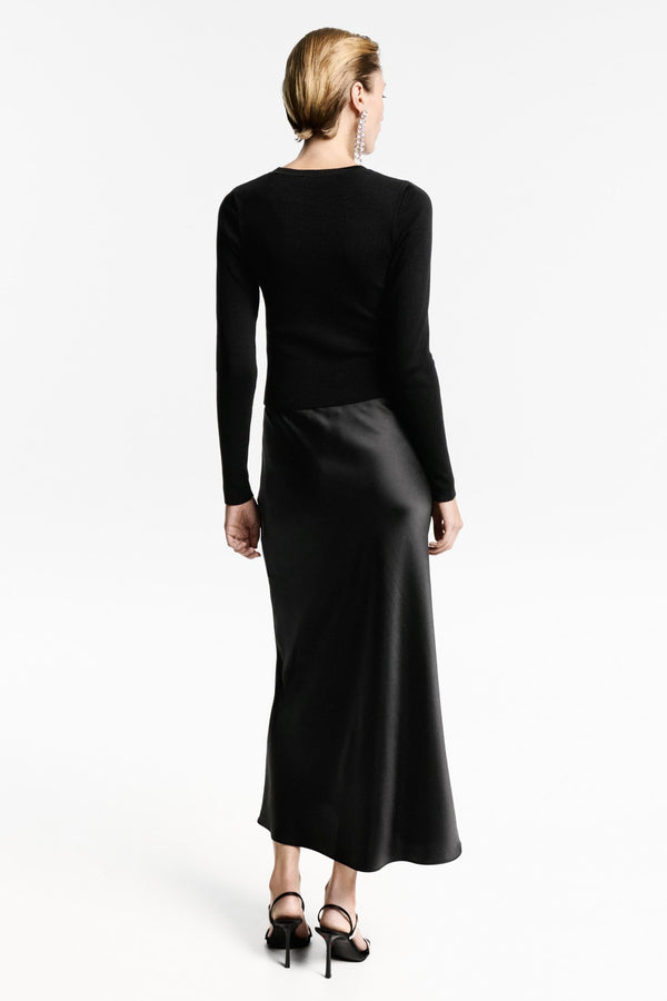Pull col rond Noir - MANGO