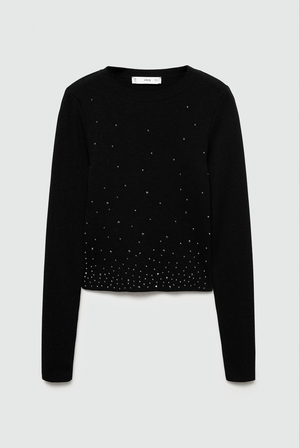 Pull col rond Noir - MANGO