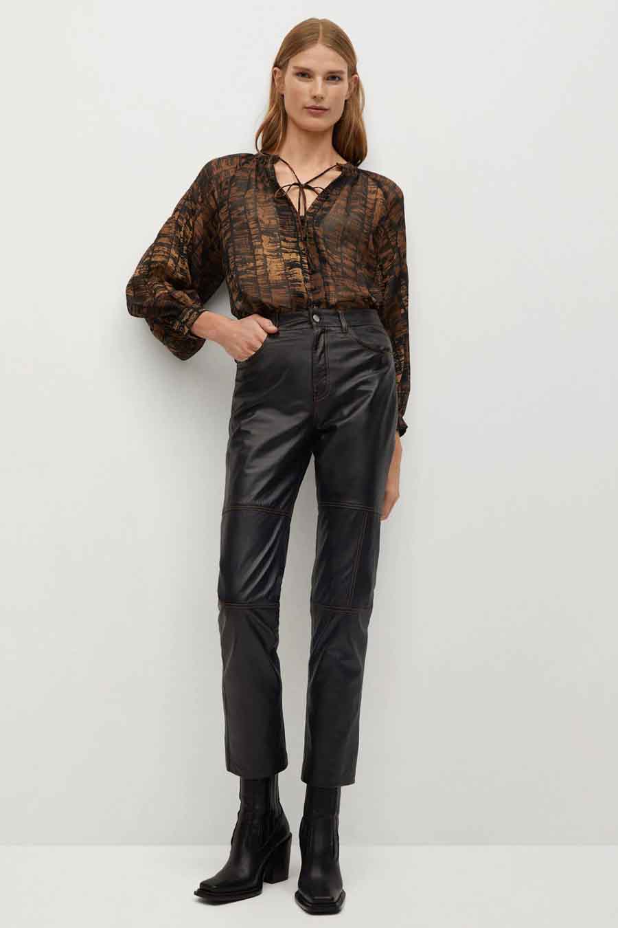 Blouse - bruin