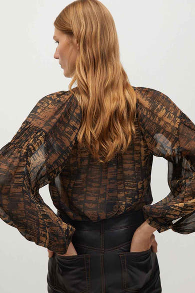 Blouse - bruin