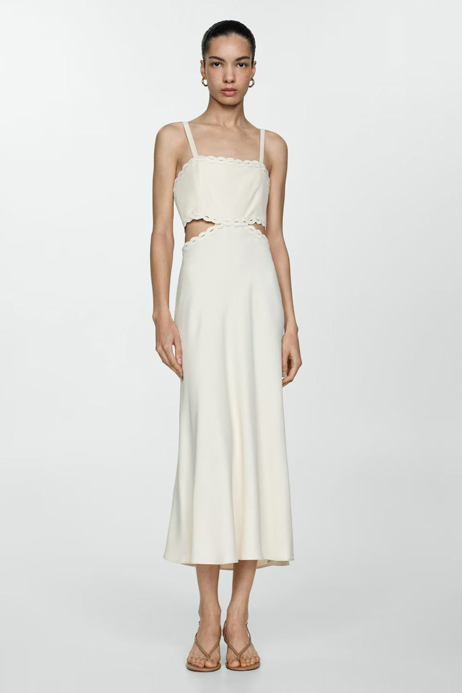Robe  Beige - MANGO