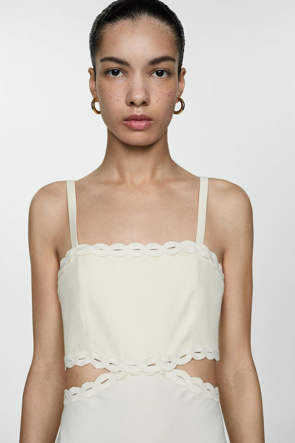 Robe  Beige - MANGO