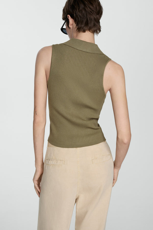 Top (sans manches) Vert - MANGO