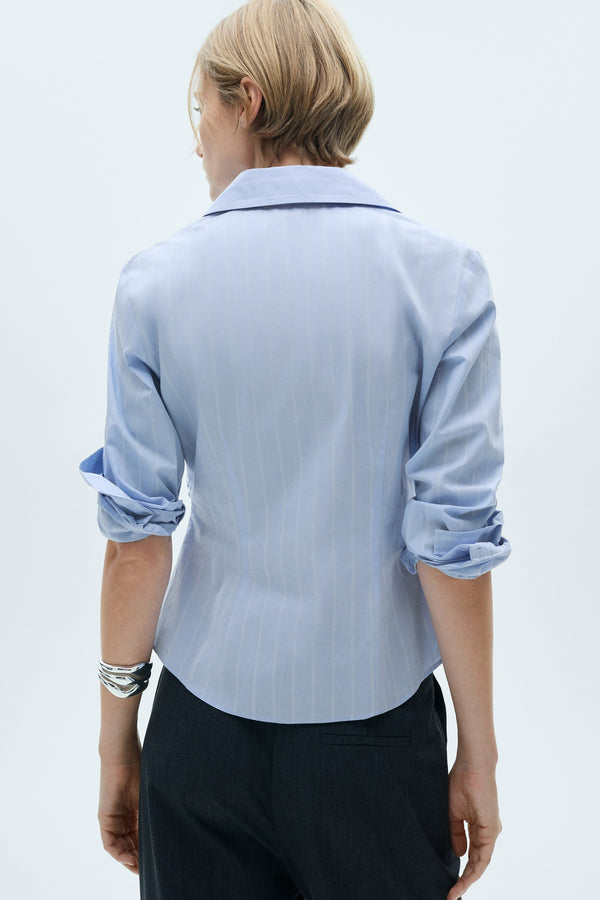 Chemisier (manches longues) Bleu - MANGO
