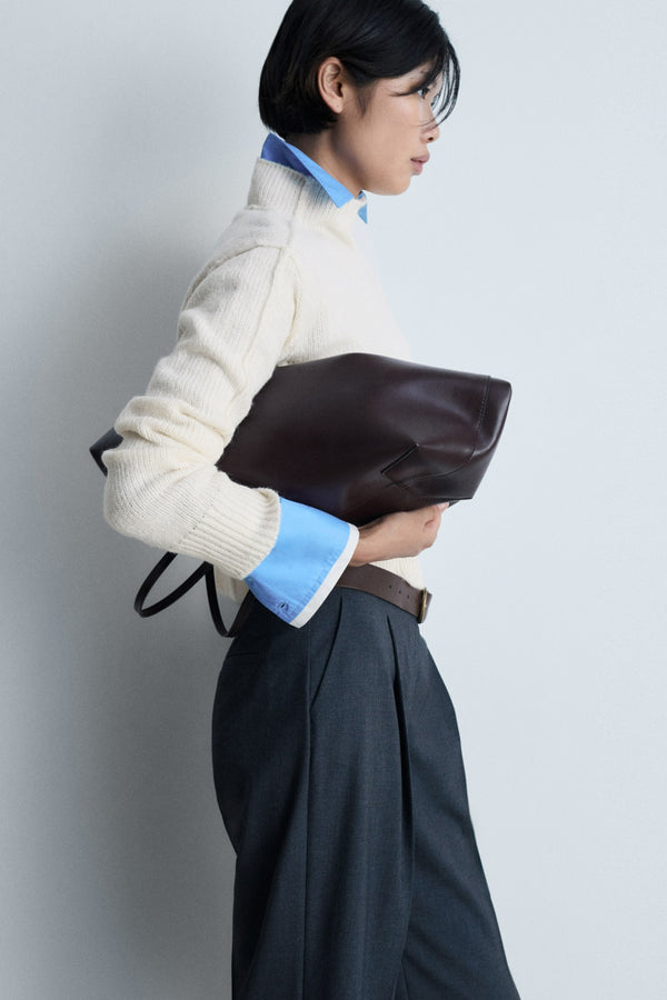 Pull col rond Blanc - MANGO