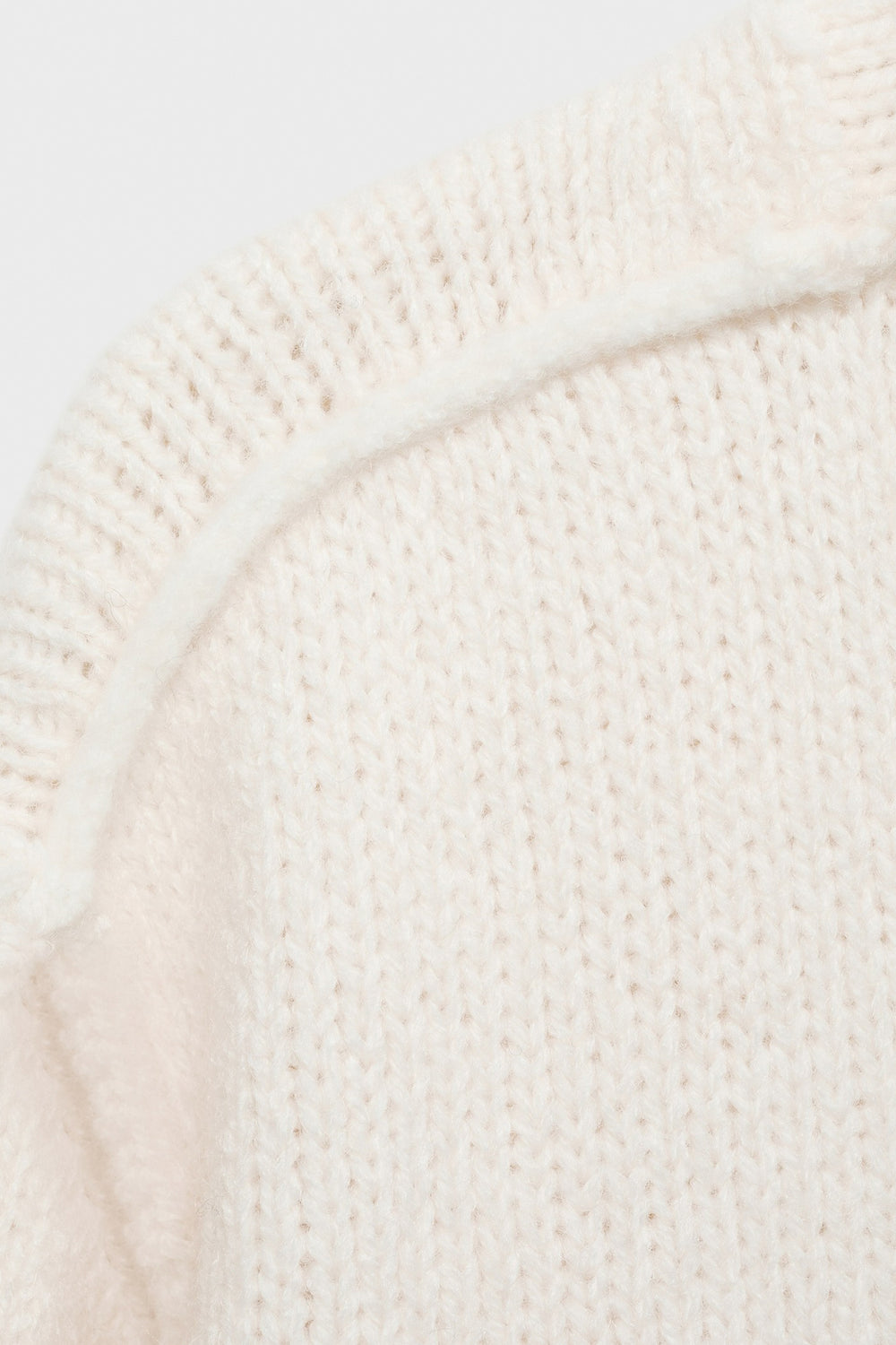 Pull col rond Blanc - MANGO