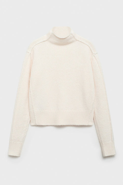 Pull col rond Blanc - MANGO