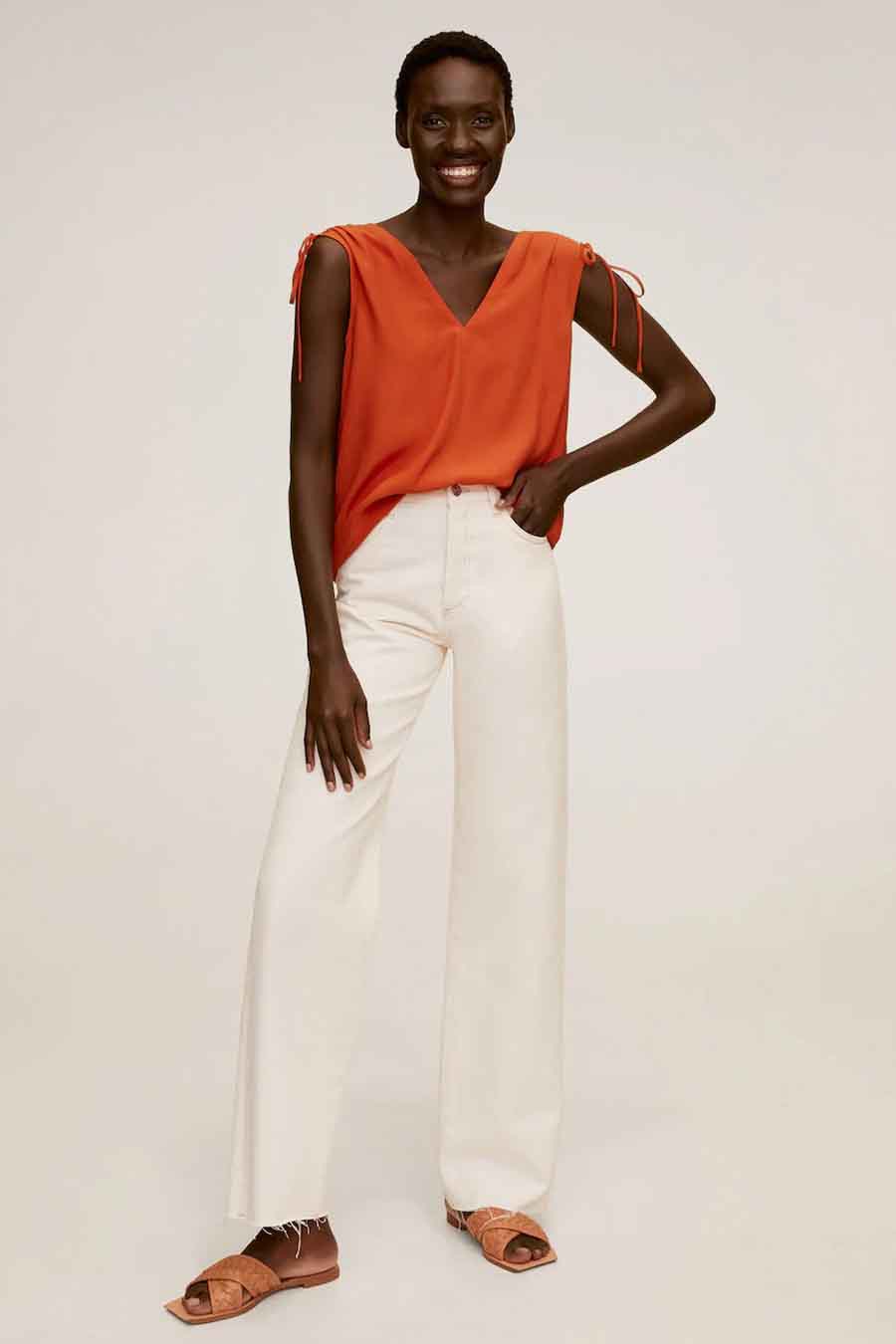 Blouse - orange