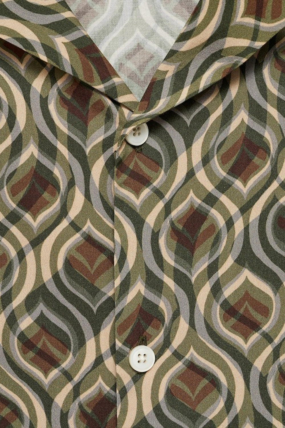 Chemise (manches courtes) Vert - MANGO