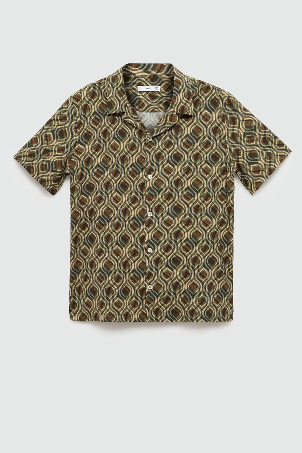 Chemise (manches courtes) Vert - MANGO