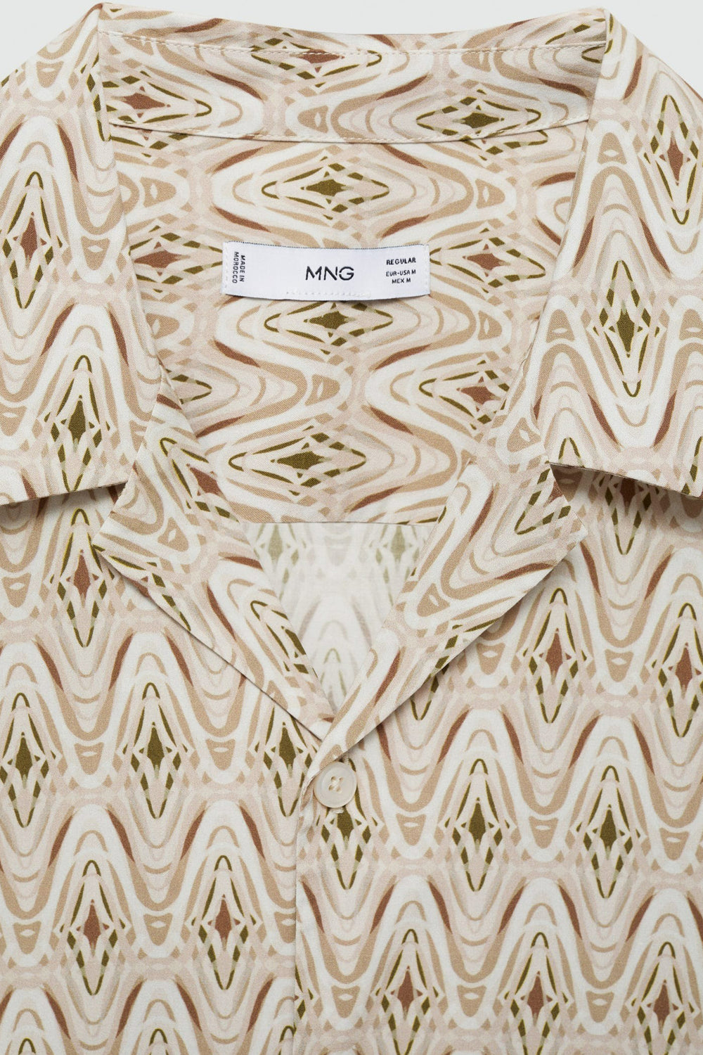 Hemd (korte mouwen) Beige - MANGO