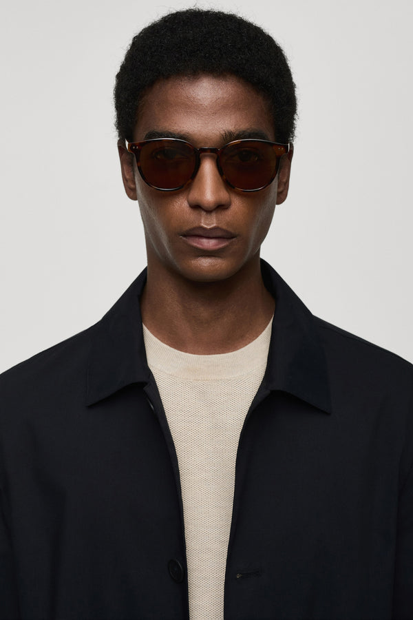 Veste longue Bleu - MANGO