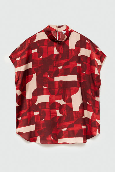 Chemisier (manches courtes) Rouge - MANGO