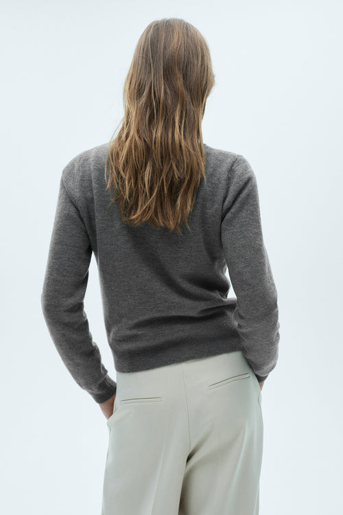 Pull col rond Noir - MANGO