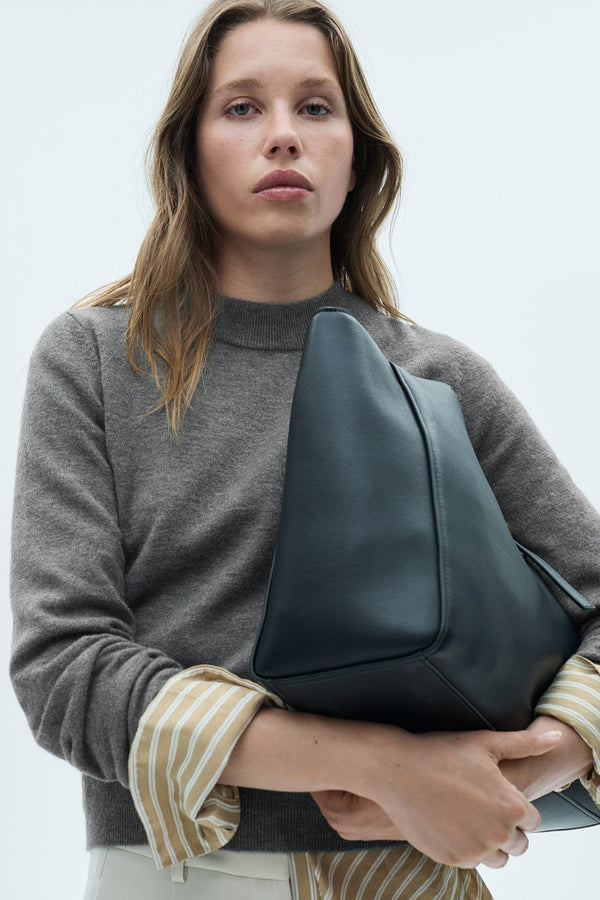Pull col rond Noir - MANGO