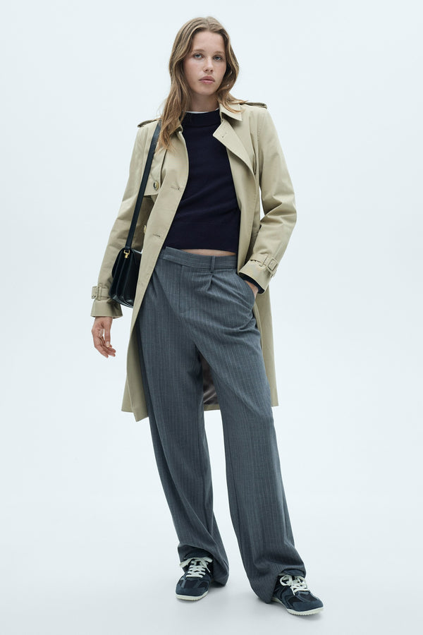 Pull col rond Bleu - MANGO