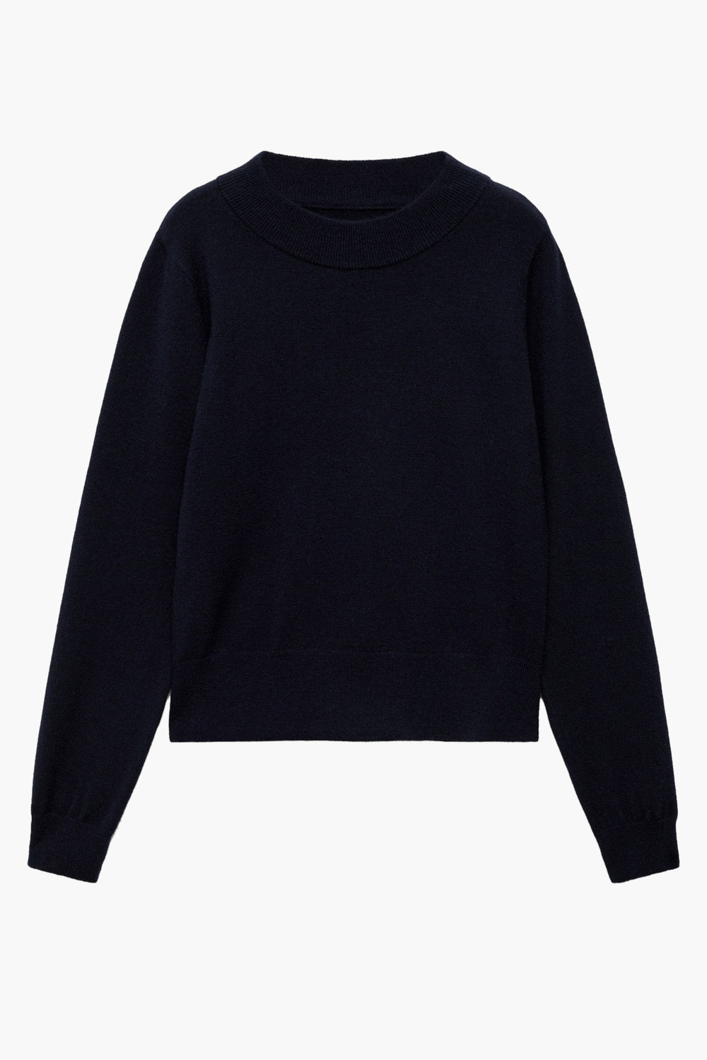 Pull col rond Bleu - MANGO
