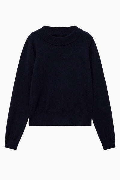 Pull col rond Bleu - MANGO