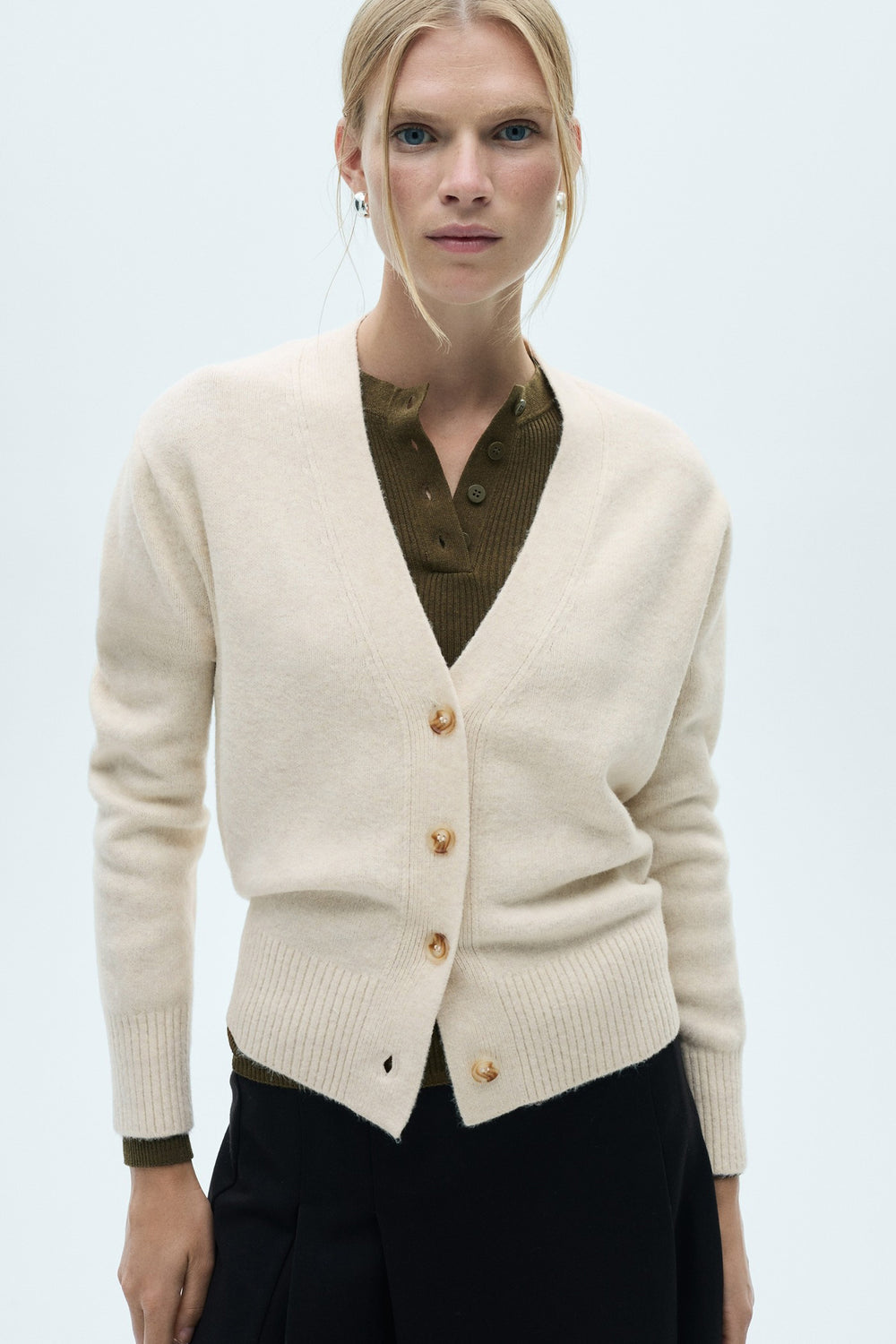 Cardigan Bruin - MANGO