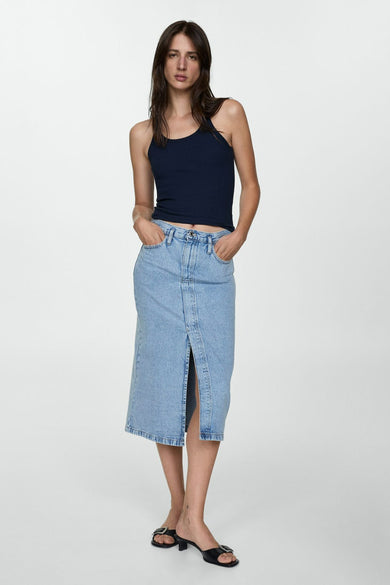 Jupe - mid blue denim