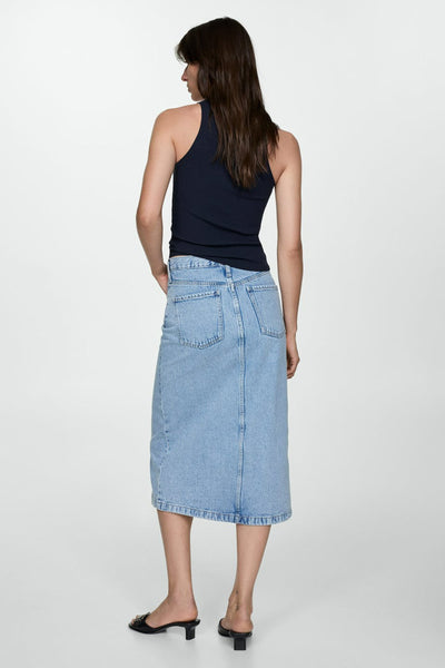 Jupe - mid blue denim