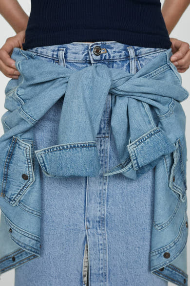 Rok - mid blue denim