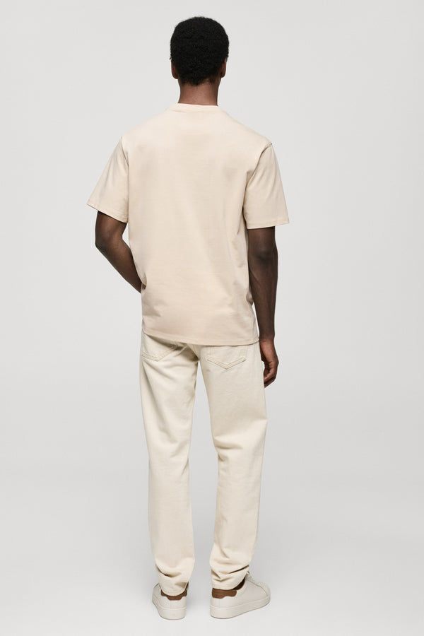 T-shirt (manches courtes) Beige - MANGO