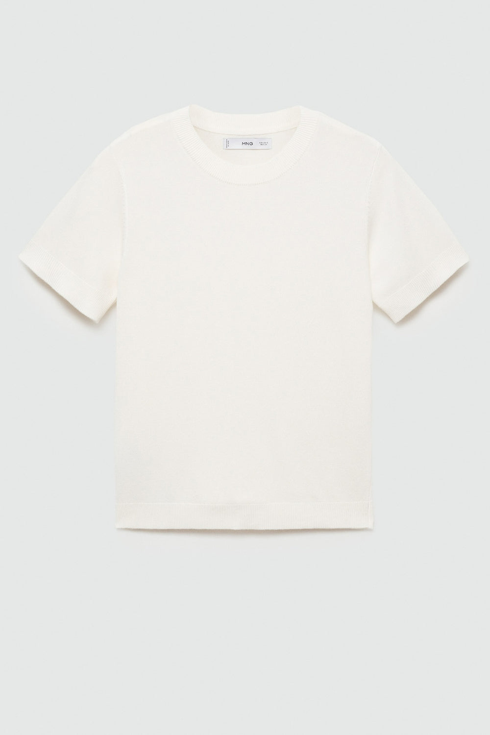 Pull col rond Écru - MANGO