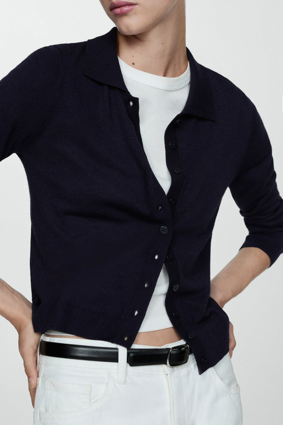 Cardigan Bleu - MANGO