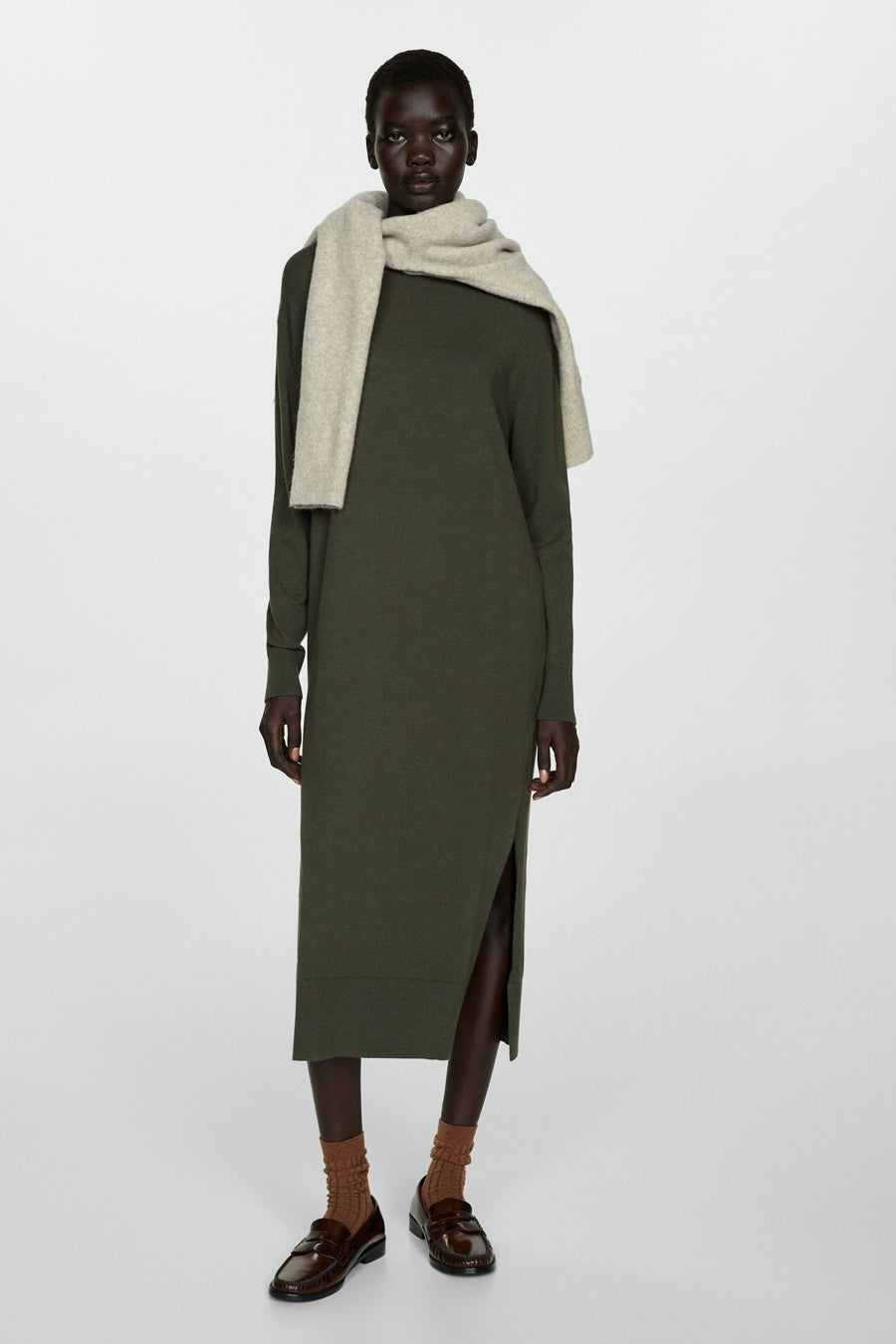 Robe  Brun - MANGO
