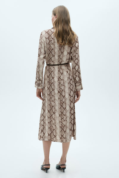 Robe  Brun - MANGO