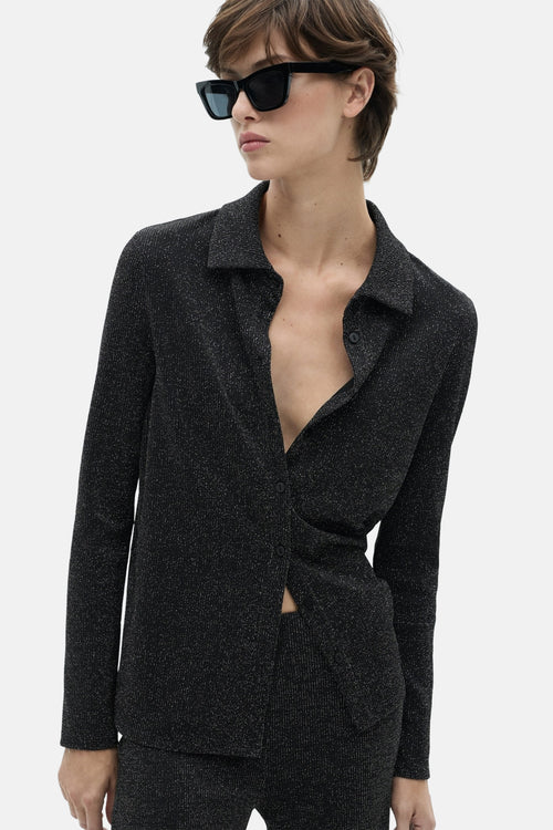 Chemise à manches longues - gris